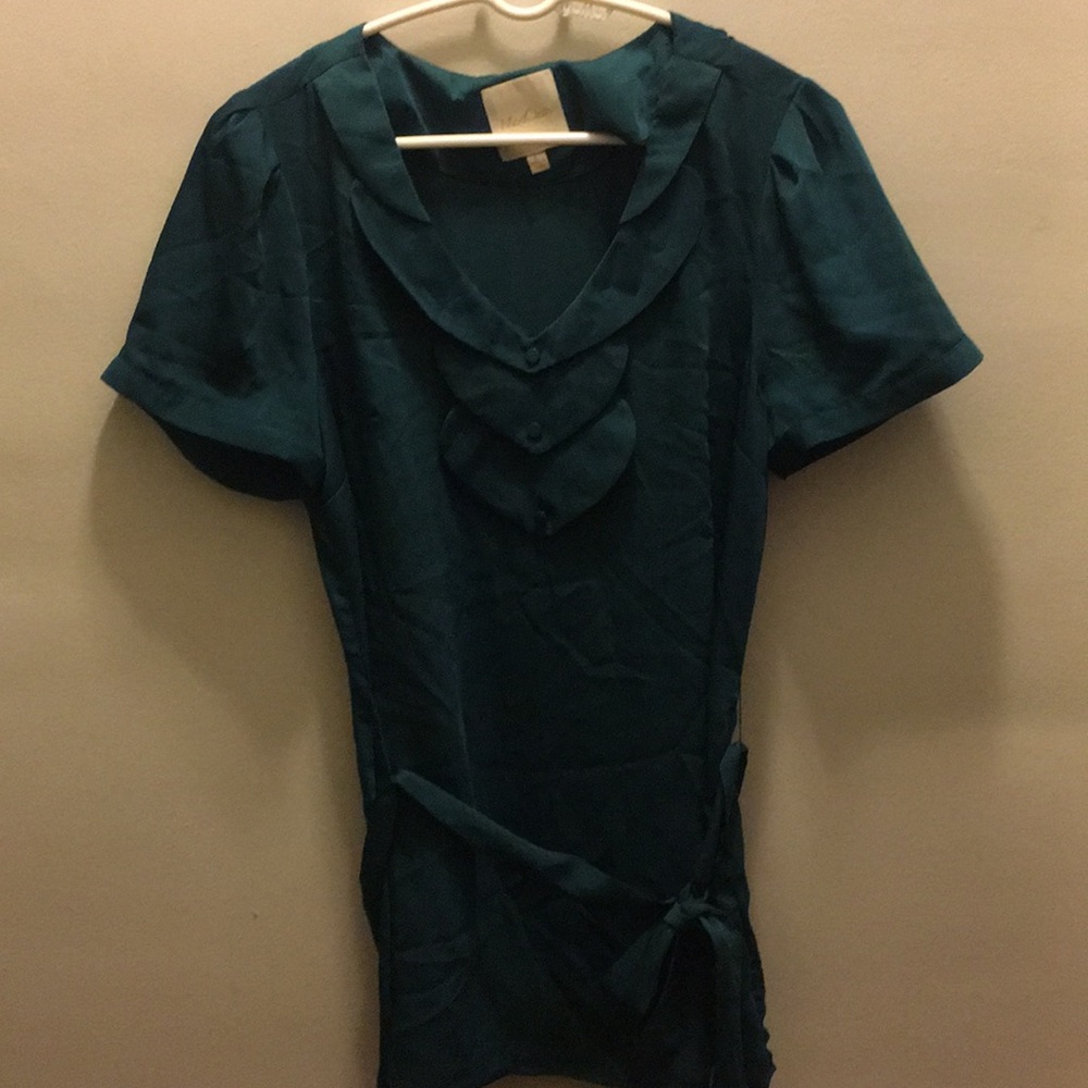 Never worn faux satin top